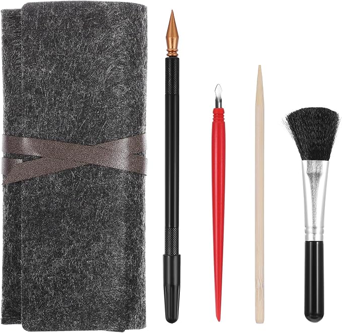 14Pcs Scratch Art Tools, Dual Tip Scratch Coloring Stylus Paper Art Kit for Adults, Complete Scratch Art Tools Set for DIY Painting and Drawing