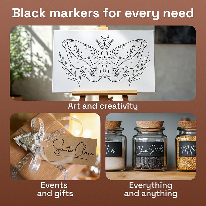 ARTISTRO 5 Black Paint Pen for Rock, Painting - Image 6