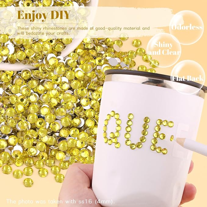 1500PCS 6mm Resin Rhinestones Bulk - Image 4