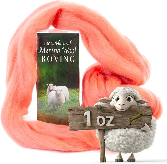 100% Natural Merino Wool Roving by DesertBreezeDistributing
