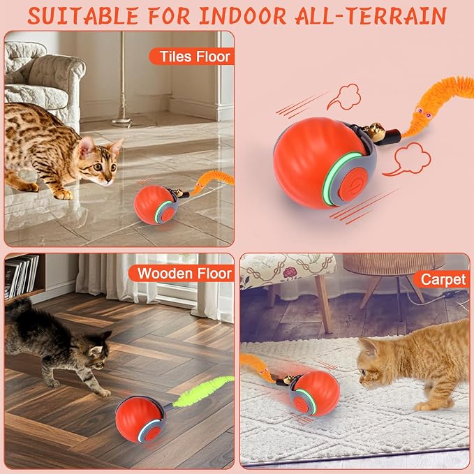 BABORUI 2Pack Interactive Cat Toy Ball - Image 6