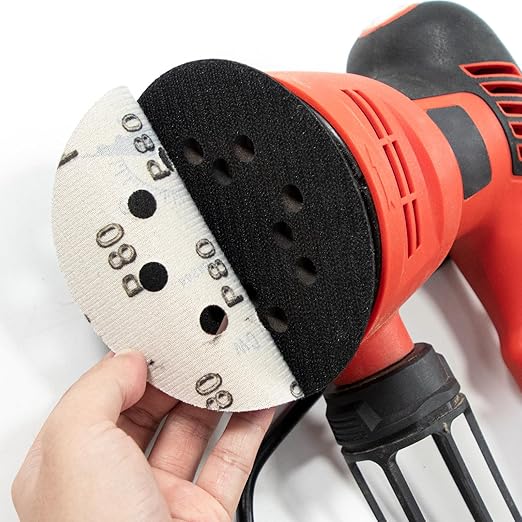100 Pcs 5 inch Wet Dry Sanding Discs Grit 320 Hook and Loop 8 Hole Silicon Carbide Orbital Sander Sandpaper