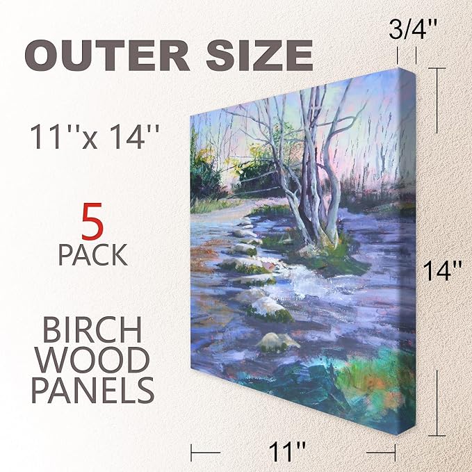 Cupohus Unfinished Birch Wood Boards Canvas - Image 6