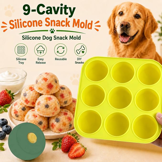 9-Cavity Silicone Freezer Dog Treat Mold - Image 5