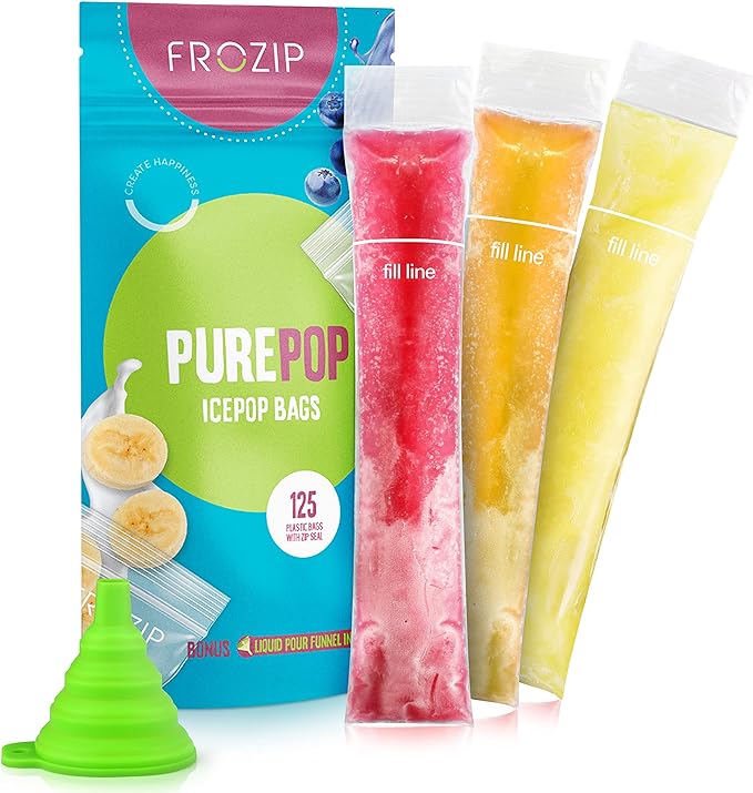 Disposable Ice Popsicle Mold Bags by FROZIP