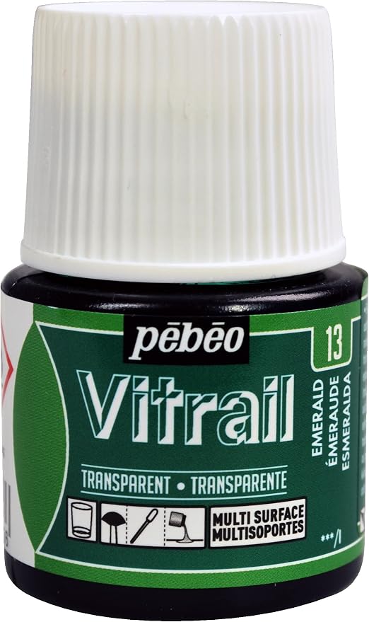 Pebeo Vitrail, Stained Glass Effect Paint, 45 ml Bottle by Unknown