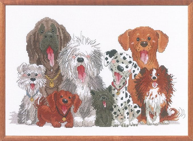 Janlynn Counted Cross Stitch Kit, Dogs of Duck Port by Janlynn