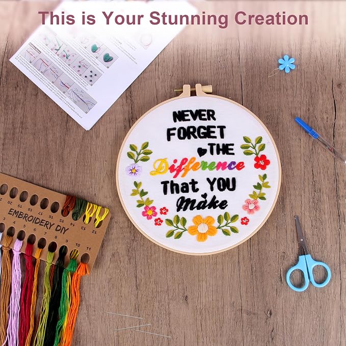 Haootadiy Beginner Embroidery Kit - Image 5