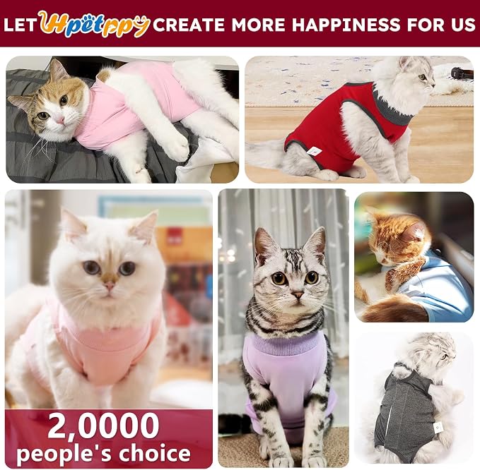 Cat Recovery Suit, Breathable Cat Surgery Recovery Suit Female, Kitten Onesie - Image 5