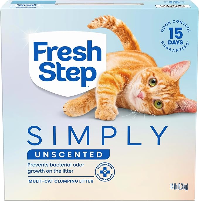 Fresh Step Simply Unscented Clumping Litter, Fresh Step Unscented Cat Litter by Fresh+Step