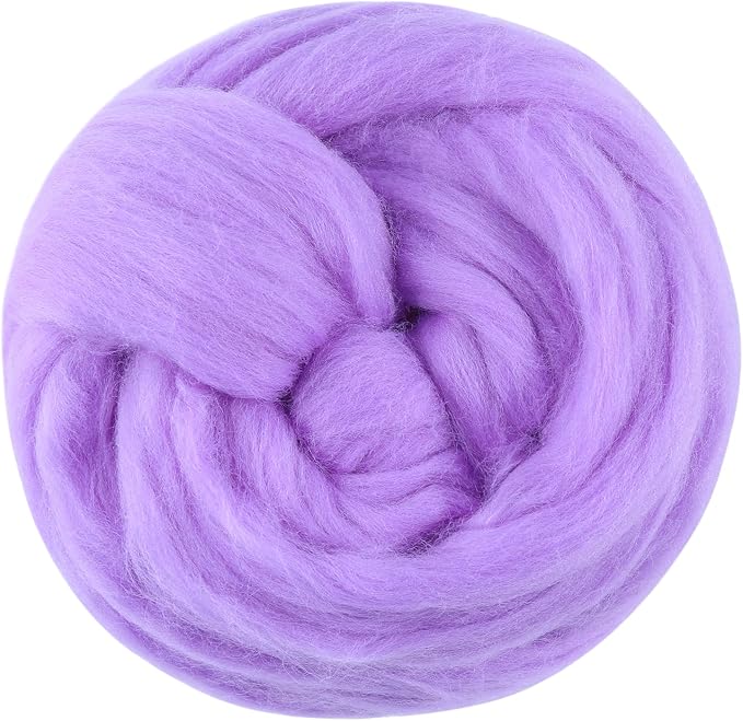 3.53oz Wool Roving, Wool Felting Supplies, Pure Wools, Chunky Yarn, Spinning by Jupean
