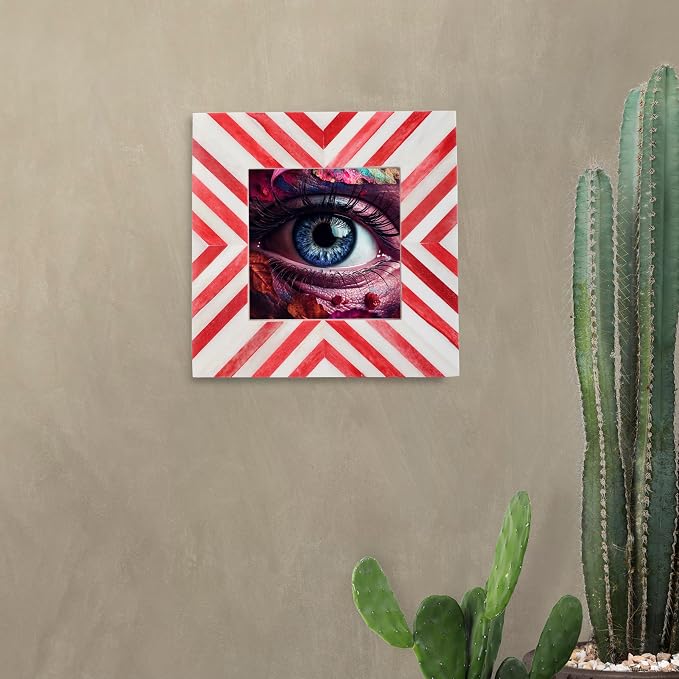 Picture Photo Frame Chevron Herringbone Art Inspired Vintage Table-Top/Wall - Image 5