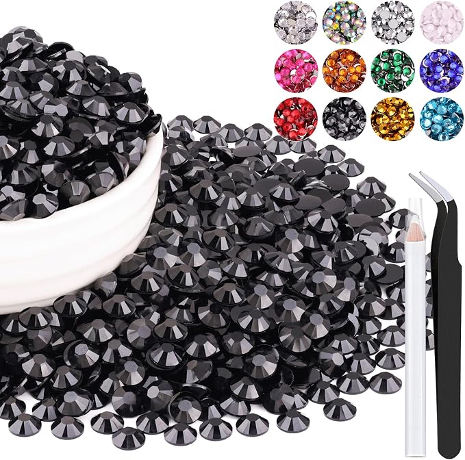 1500PCS 6mm Resin Rhinestones Bulk by BELLEBOOST