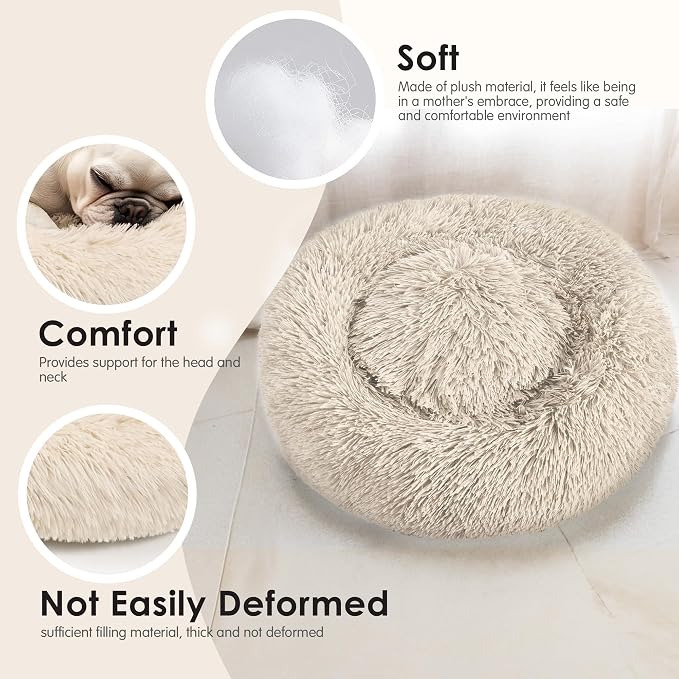 Extra Large Dog Beds, 36 Inch Human Dog Anxiety Relief Comfort Bed, - Image 4