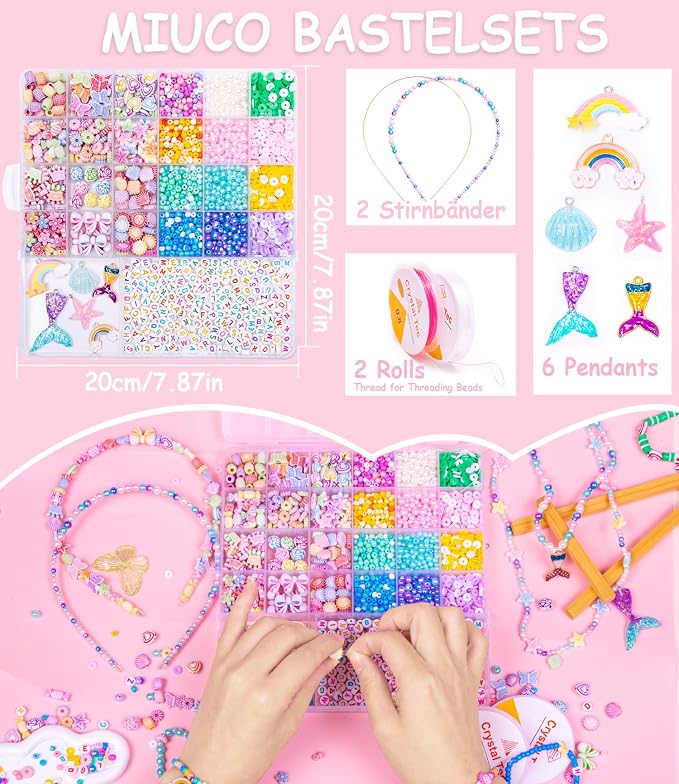 MiuCo Bracelet Making Kit for Kids Girls - Image 2