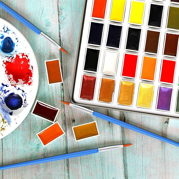 30 Pcs Round Paint Brushes, Small Brush Bulk - Image 5