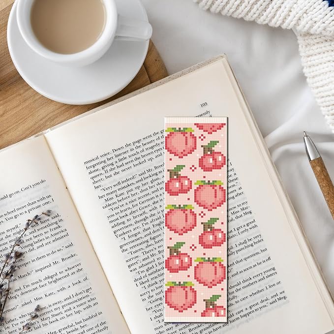 FREEBLOSS 6 Set Cross Stitch Bookmark Kit Stamped Cross Stitch Kit | Refreshing - Image 7