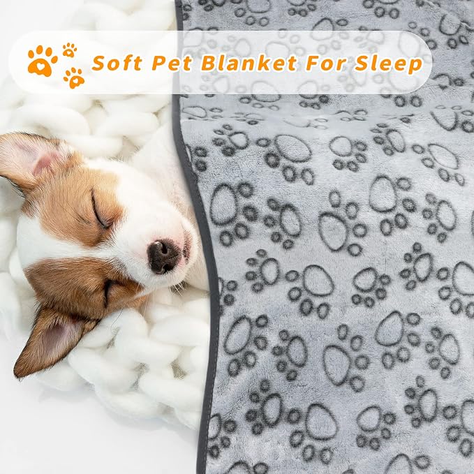 LOKOZ 3 Pack Dog Blankets for Small Dogs, Washable Pet Throw Blanket for Bed - Image 3