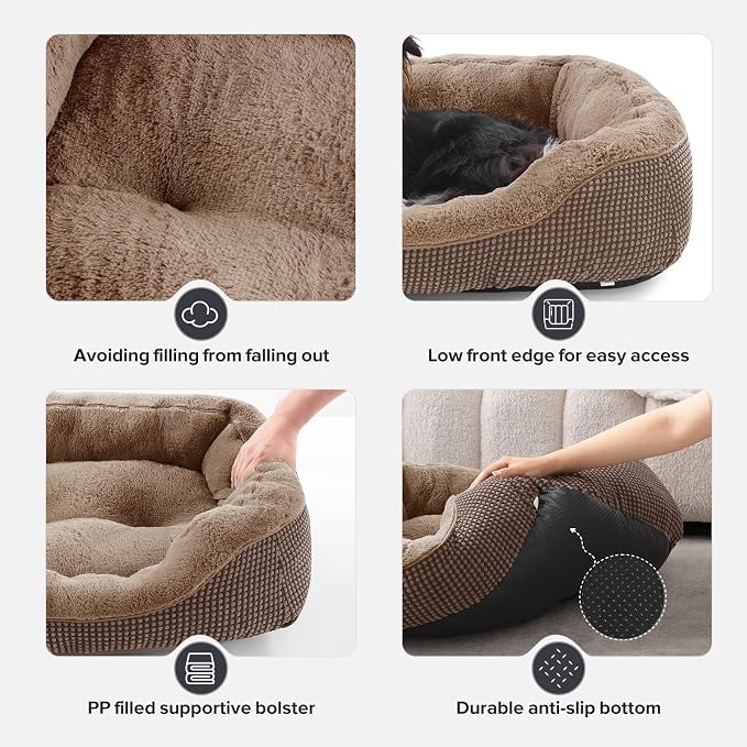 INVENHO Small Dog Bed Orthopedic Warming Soft Calming Sleeping Durable - Image 7