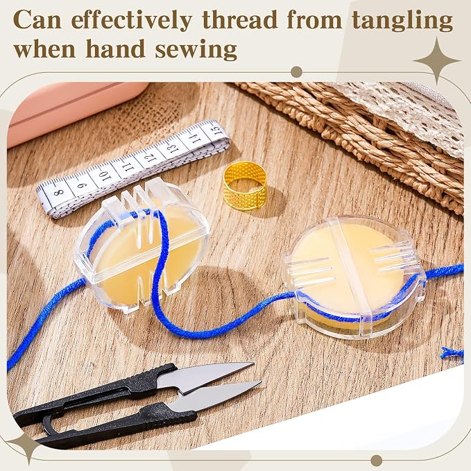 Maitys 2 Pcs Thread Wax Thread Conditioner Beeswax - Image 4