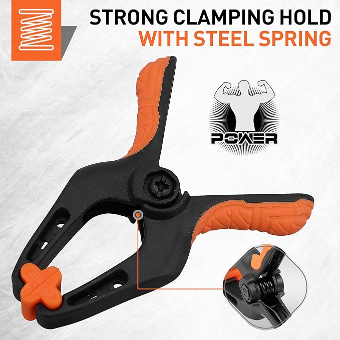 HORUSDY 16-Pack Spring Clamps Heavy Duty, 3-inch Mini Clamps - Image 5