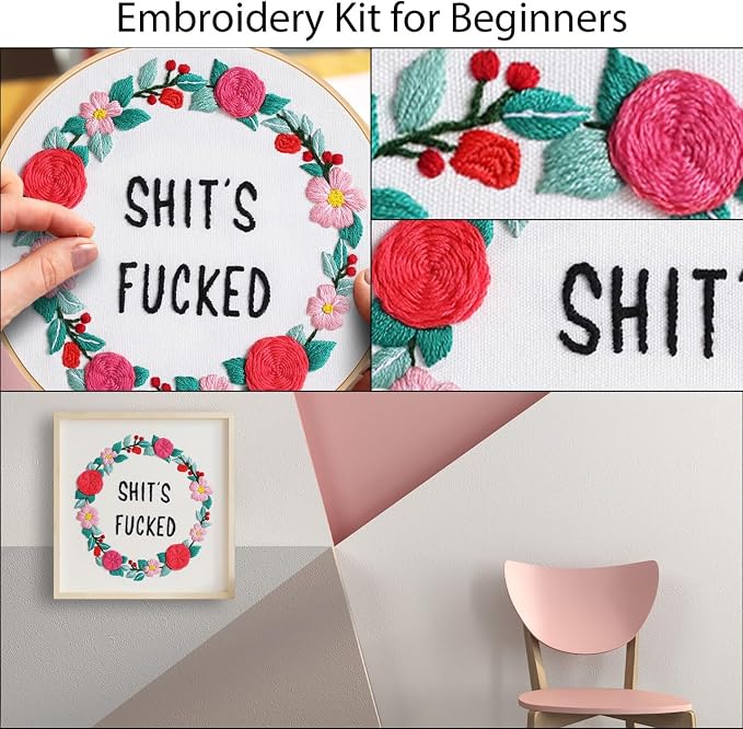 Louise Maelys Funny Embroidery Kit - Image 4