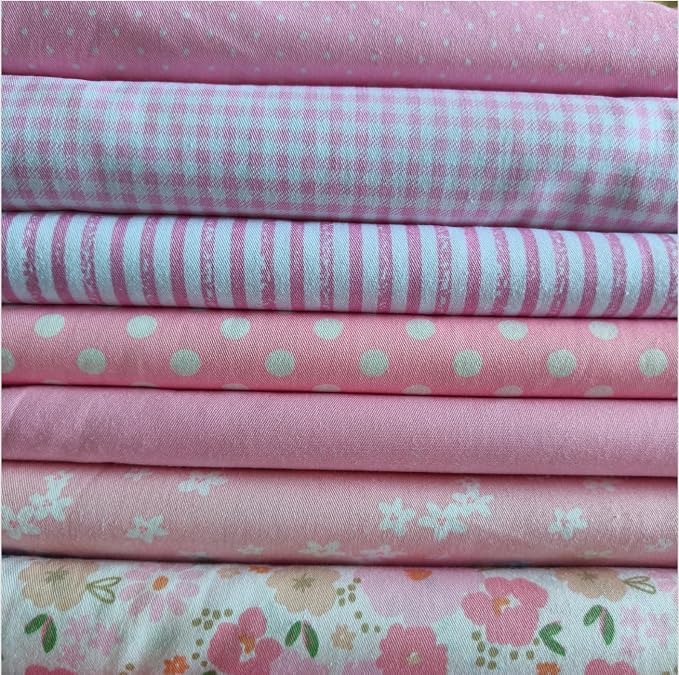 Cotton Fabric DIY Making Supplies Quilting Patchwork Fabric Fat Quarter Bundles by Antetek
