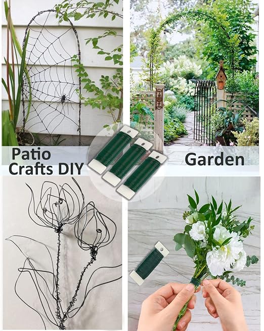 Green Floral Wire 22 Gauge - Image 5