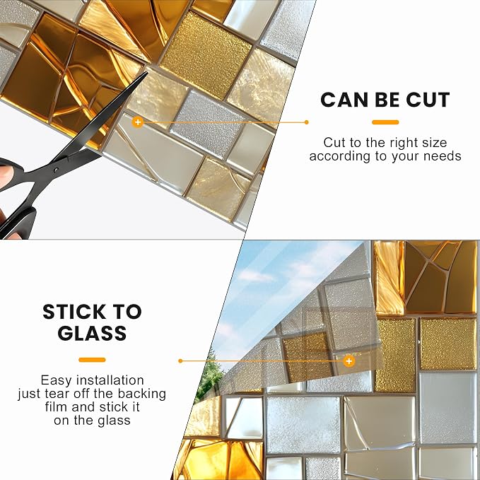 Stained Glass Window Privacy Film Static Cling - Image 6