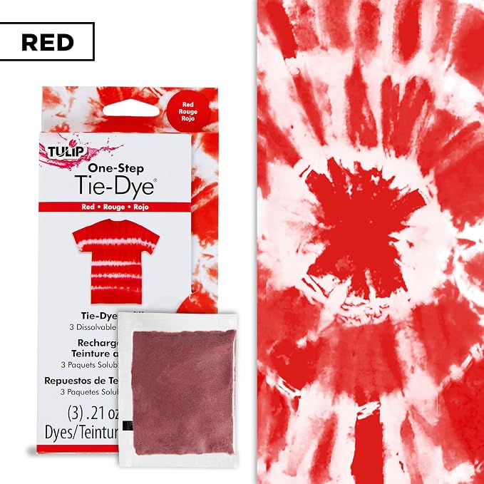 Tulip One-Step Tie-Dye Kit, 3 Fabric Dye Refill Packs - Image 3