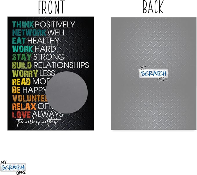 Gym Motivation Randomize Workout Scratch Off Make Your Own DIY 20 Pack 3x4 Note - Image 5