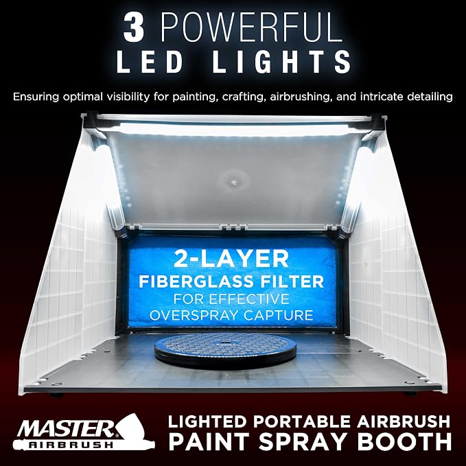 Master Airbrush Portable Airbrush Spray Booth Station - Image 2