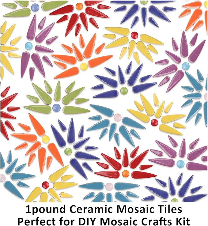 Artspac Multicolor Teardrop Ceramic Mosaic Tiles - Image 8