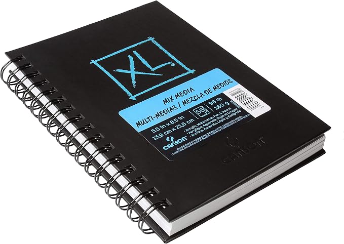 Canson Mix Media Book XL Black 5 x 8 inches - Image 2