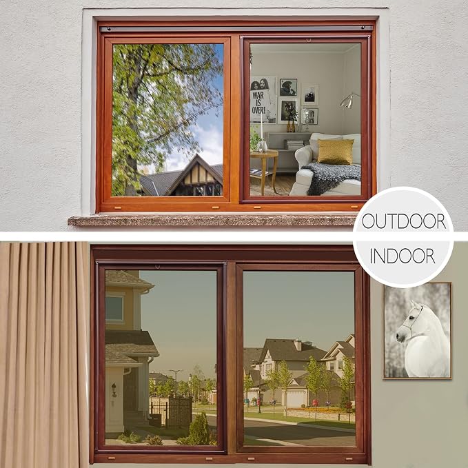HIDBEA One Way Privacy Window Film, Daytime Mirror Reflective Heat Control UV - Image 5