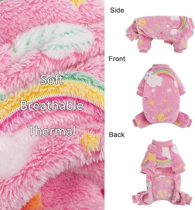 Dog Pajamas Pjs Small Girl, Winter Sweater Cute Extra Small Puppy Clothes - Image 6