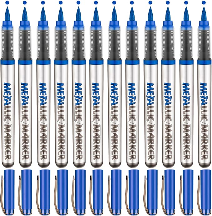 Metallic Acrylic Paint Markers, Fabric Paint, DIY Crafts by YWPXSN