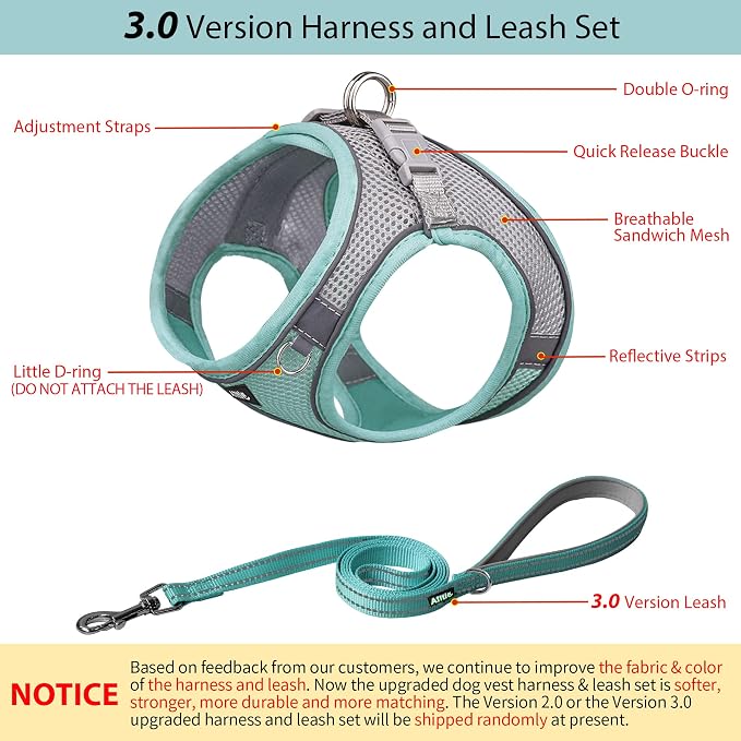 AIITLE No Pull Dog Harness and Leash Set, Step in Adjustable Dog Harness - Image 5