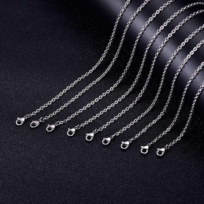 30 Pack 18 Inch Necklace Chain Stainless Steel Link Cable Chain Necklace - Image 6