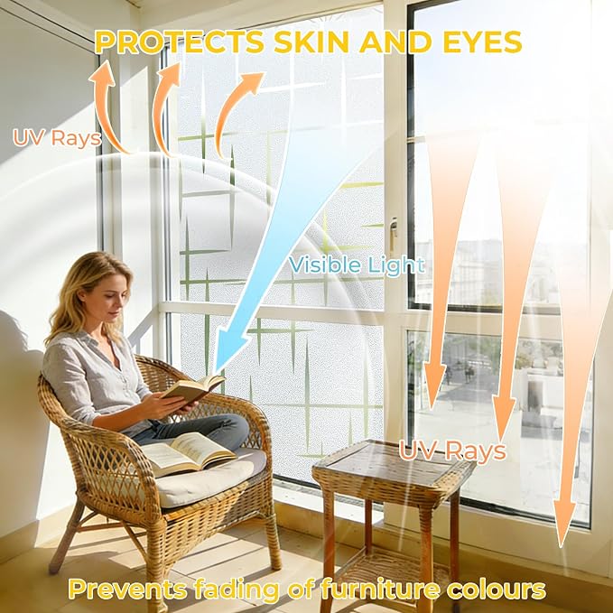 OHTMERU Window Privacy Film Decorative - Image 3
