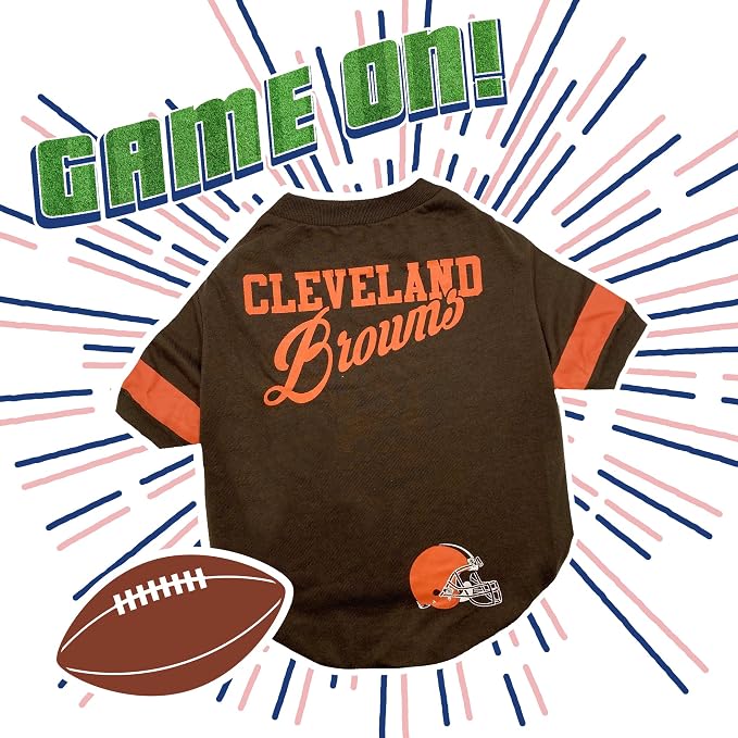 NFL Cleveland Browns Dog & Cat T-Shirt, Medium. Football PET TEE - Image 4