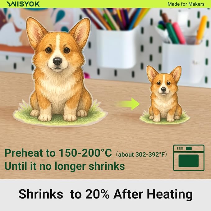 WISYOK 10pcs Shrinky Film, Shrink Paper Sheets - Image 6