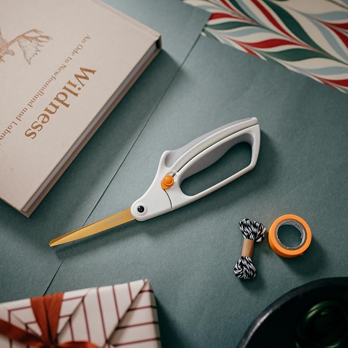 Fiskars Easy Action Titanium Scissors, Spring-Assisted Craft Scissors - Image 4