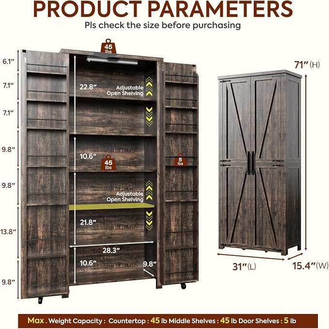 NEWOWNDS Craft Storage Cabinet - Image 2