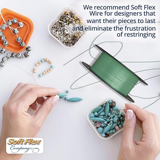 Soft Flex 49 Strand Beading Wire - Medium 0.19 Diameter - 100 Feet Nylon Design Wire