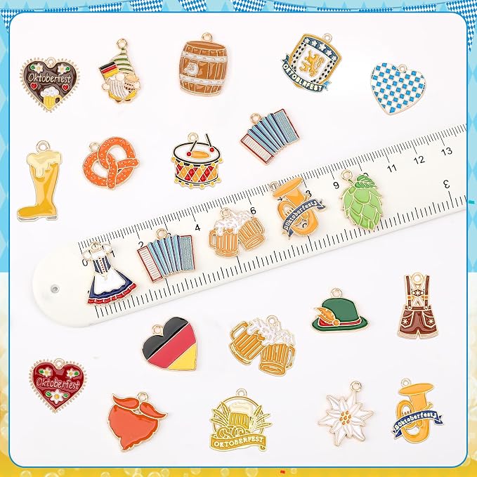 MARFOREVER 40Pcs/20 Pairs Oktoberfest Charms - Image 3