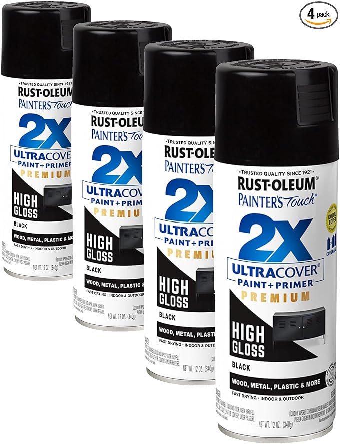 Rust-Oleum 331172 Painter's Touch 2X Ultra Cover Spray Paint, 12 oz, High Gloss by Rust-Oleum