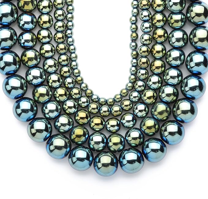 Zenkeeper About 180 Pcs Green Hematite Beads by Zenkeeper