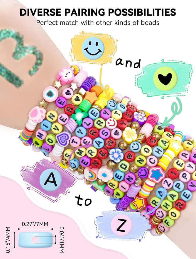 ARTDOT 1400 Pieces Letter Beads - Image 4