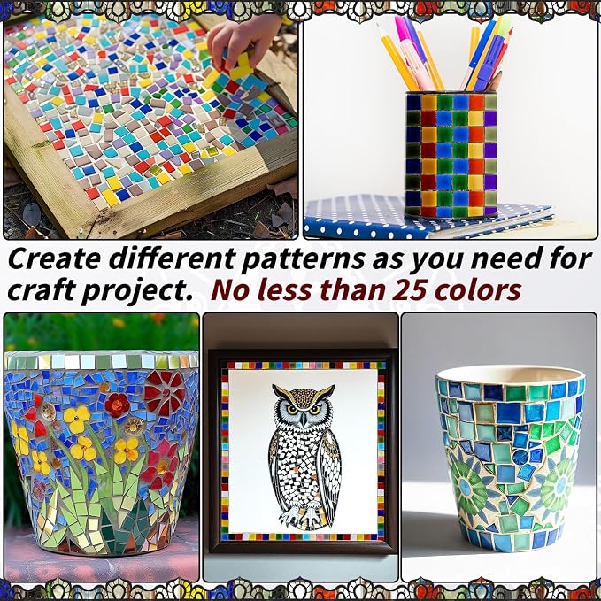 2400 Pcs Mosaic Tiles, Glass Mosaic Tiles - Image 6